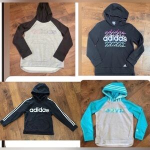 Adidas girl hoodie bundle 4 total medium 10/12